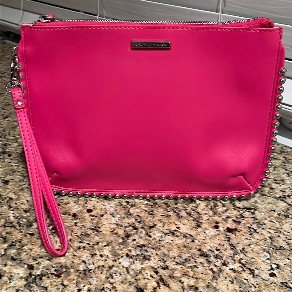 Pink Studded Wristlet Bag New York and Company